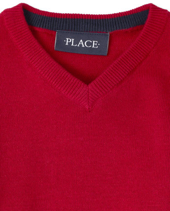 Toddler Boys V Neck Sweater
