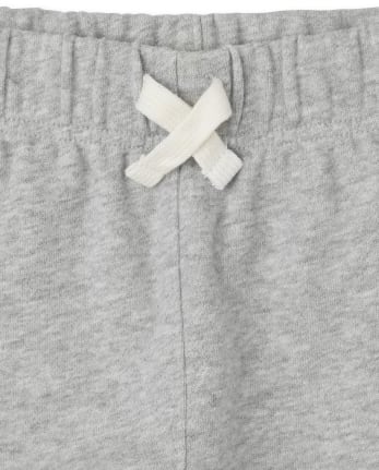 Pantalones deportivos de polar con rayas laterales activos para bebés y niños pequeños