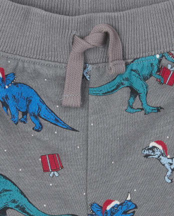 Baby And Toddler Boys Christmas Dino Outfit Set