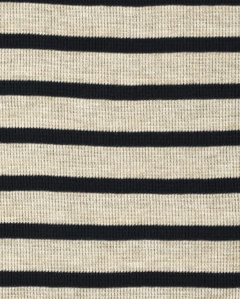 Toddler Boys Striped Thermal Top