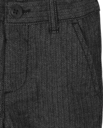 Toddler Boys Herringbone Skinny Dress Pants