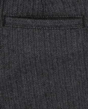 Toddler Boys Herringbone Skinny Dress Pants