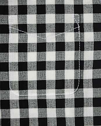 Toddler Boys Gingham Poplin Button Down Shirt