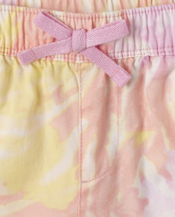 Baby And Toddler Girls Tie Dye Pull On Beach Pants