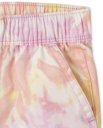 Baby And Toddler Girls Tie Dye Pull On Beach Pants