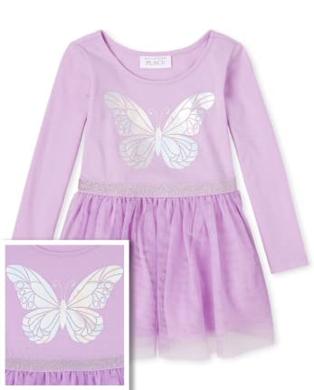 Baby And Toddler Girls Butterfly Tutu Dress