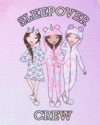 Camisón con equipo para fiesta de pijamas para niñas