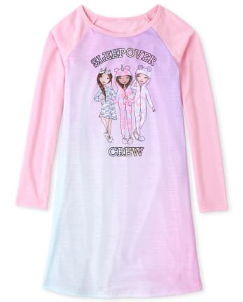 Girls Long Sleeve Sleepover Crew Nightgown The Children s