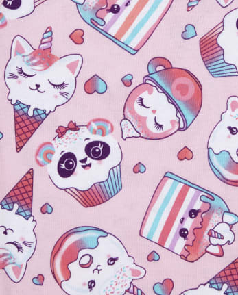 Girls Squishies Snug Fit Cotton Pajamas