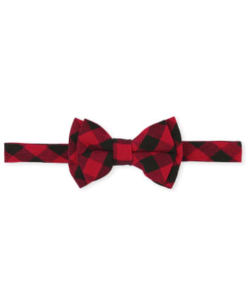 Toddler Boys Buffalo Plaid Bow Tie