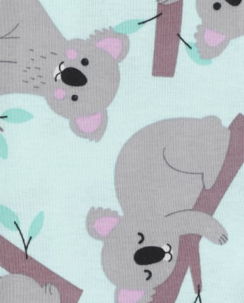 Baby And Toddler Girls Koala Snug Fit Cotton Pajamas