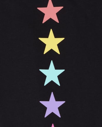 Girls Active Rainbow French Terry Jogger Pants