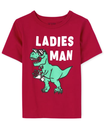 Camiseta con estampado de hombre y mujer para bebés y niños pequeños