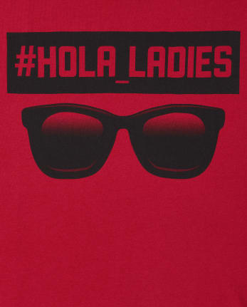 Camiseta gráfica Hola para mujer para niños