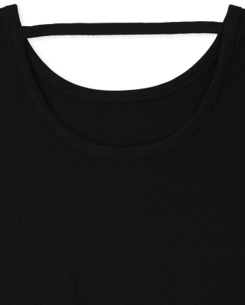 Top con corte gráfico para niñas