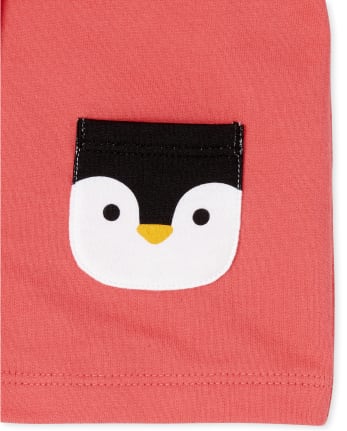 Baby Girls Penguin 3-Piece Playwear Set