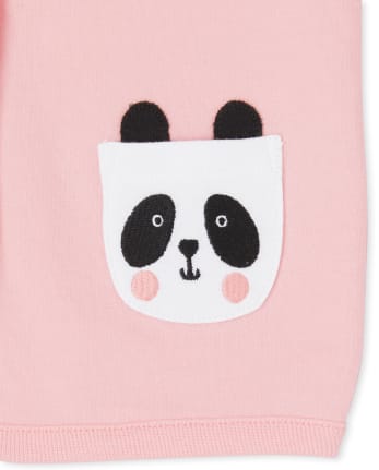 Baby Girls Panda 3-Piece Playwear Set