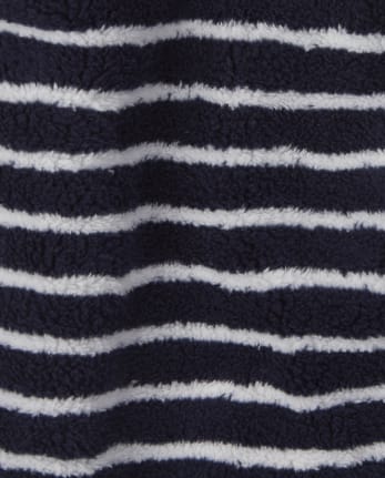 Sudadera Sherpa De Rayas Para Niñas