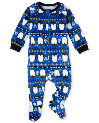 Pyjama A Manches Longues En Molleton Jacquard Pour Bebe Et Tout Petit Pour Garcon The Children S Place