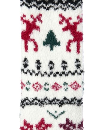 Kids Buffalo Plaid Cozy Socks 2-Pack