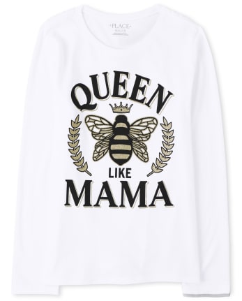 Girls Queen Like Mama Graphic Tee