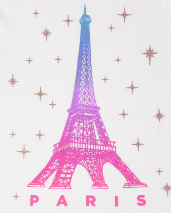Camiseta estampada París para niñas