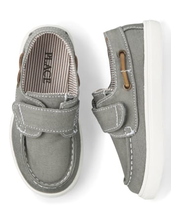 Toddler Boys Chambray Boat Shoes