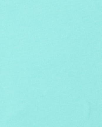 T-shirt basique à superposition noué sur le devant pour bébé et toute-petite fille