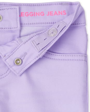 Girls Super-Soft Knit Denim Jeggings