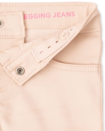 Jeans tipo legging de mezclilla elástica supersuave para niñas