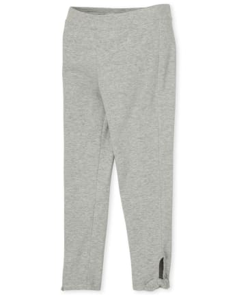 Leggings con dobladillo anudado para niñas