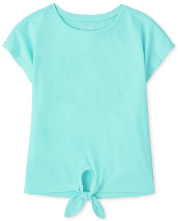 Girls Tie Front Tee Shirt