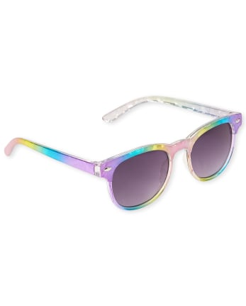 Toddler Girls Rainbow Retro Sunglasses