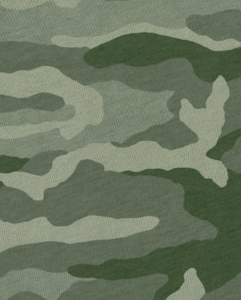 Boys Camo Pocket Top