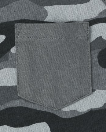 Boys Camo Pocket Tank Top