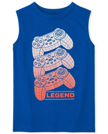 Camiseta sin mangas ajustada con gráfico para niños