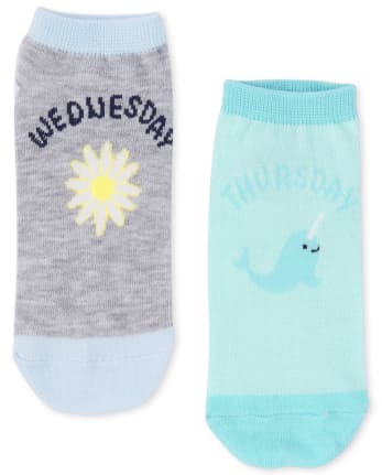 Girls Days Of The Week Ankle Socks 7-Pack