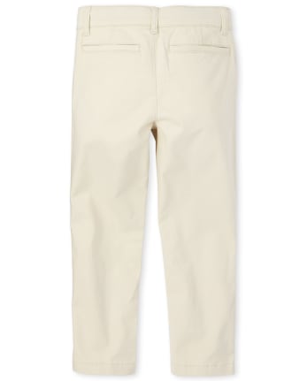 Pantalones chinos ajustados elásticos para niños