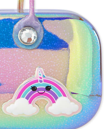 Estuche para gafas de sol con parches Emoji para niñas