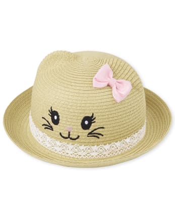 Cat straw hat clearance