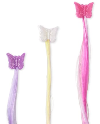 Girls Butterfly Hair Extension Clip 6-Pack | The Children's Place - MULTI  CLR