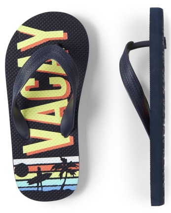 Boys Vacay Mode Flip Flops