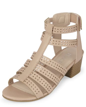 Girls Gladiator Heel Sandals