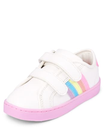 Nysgerrighed Oswald Rindende Toddler Girls Glitter Rainbow Low Top Sneakers | The Children's Place -  WHITE