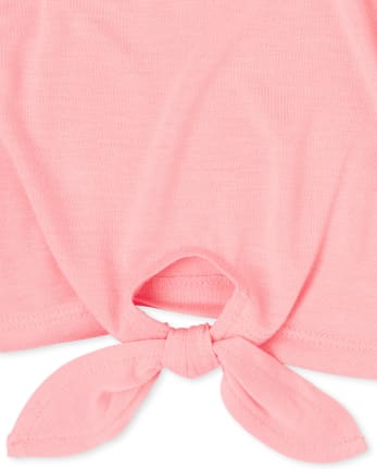 Girls Tie Front Top