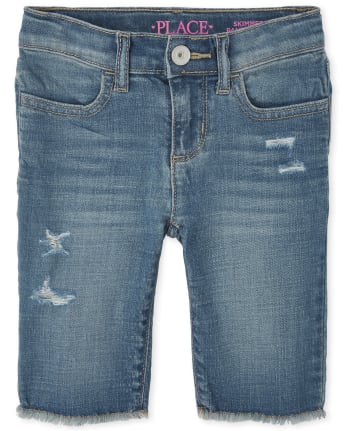 Girls Denim Skimmer Shorts