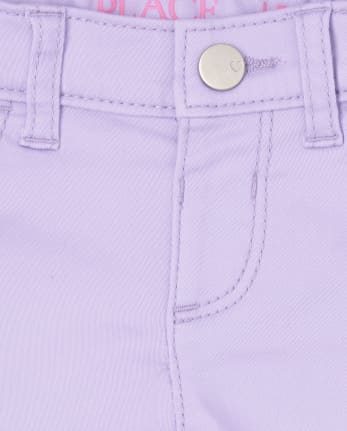 Jeans ajustados de mezclilla elásticos supersuaves para bebés y niñas pequeñas
