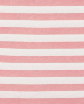 Toddler Girls Floral Striped Cold Shoulder Top 2-Pack