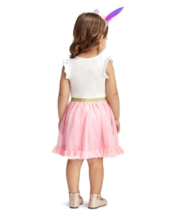 Franterd Girls Clothing Set Infant Easter Rabbit Print Romper Tops Leg Socks Rainbow Tulle Skirt