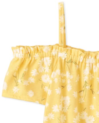 Baby And Toddler Girls Floral Off Shoulder Romper